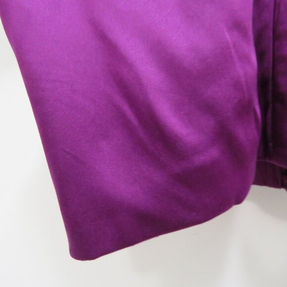 AMUR Winnie Off the Shoulder Purple 100% Silk Top - Size XXS NWT - Picture 5 of 14
